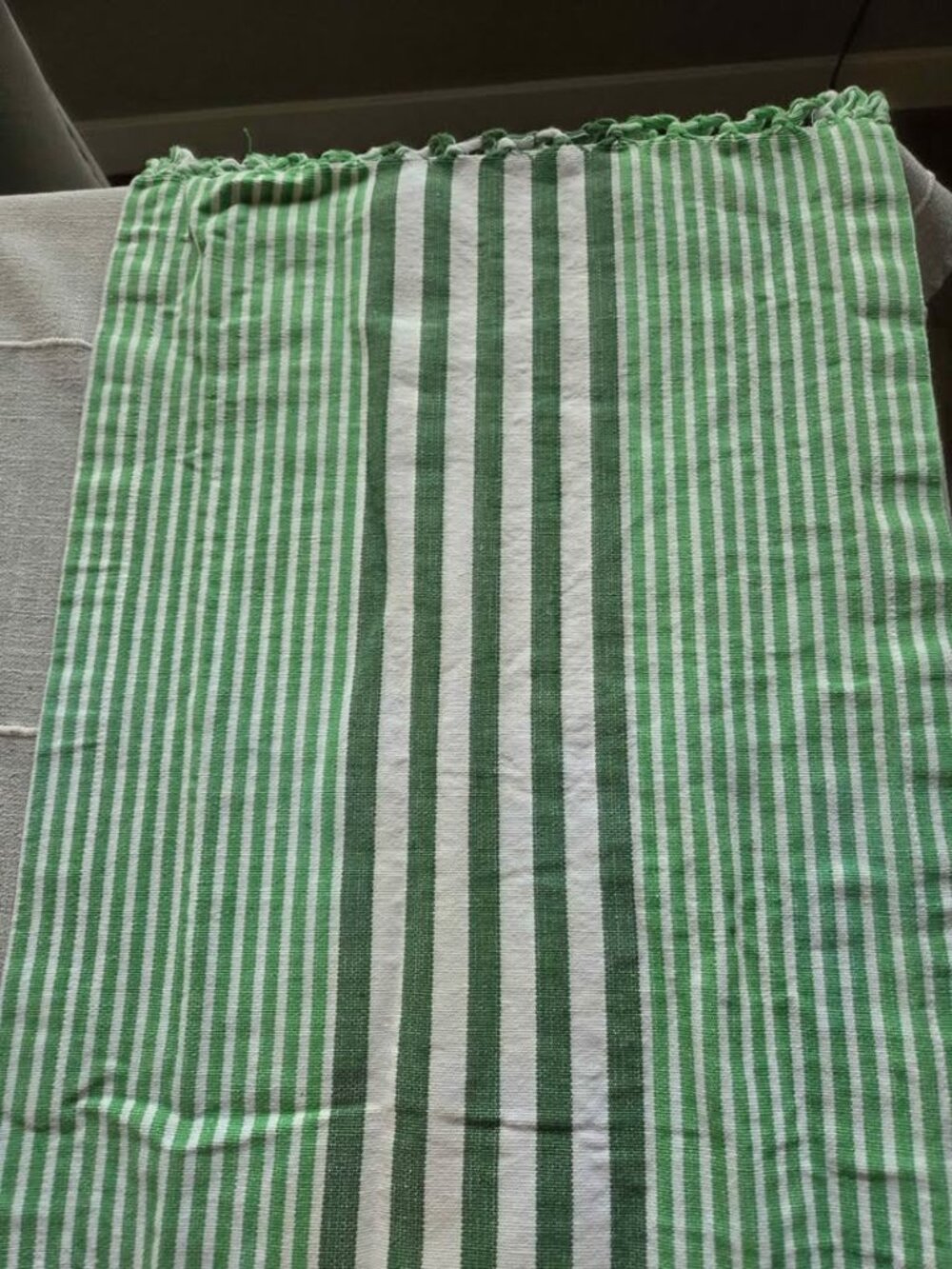 Pier One green table runner
